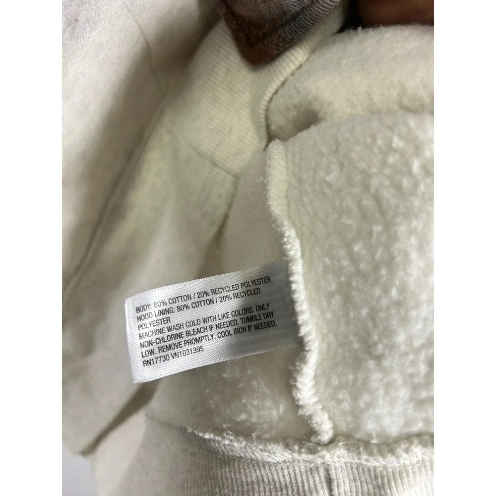 Wild‎ Fable Women's Cream Heathered Fleece Hoodie Pullover Size S - Picture 4 of 9
